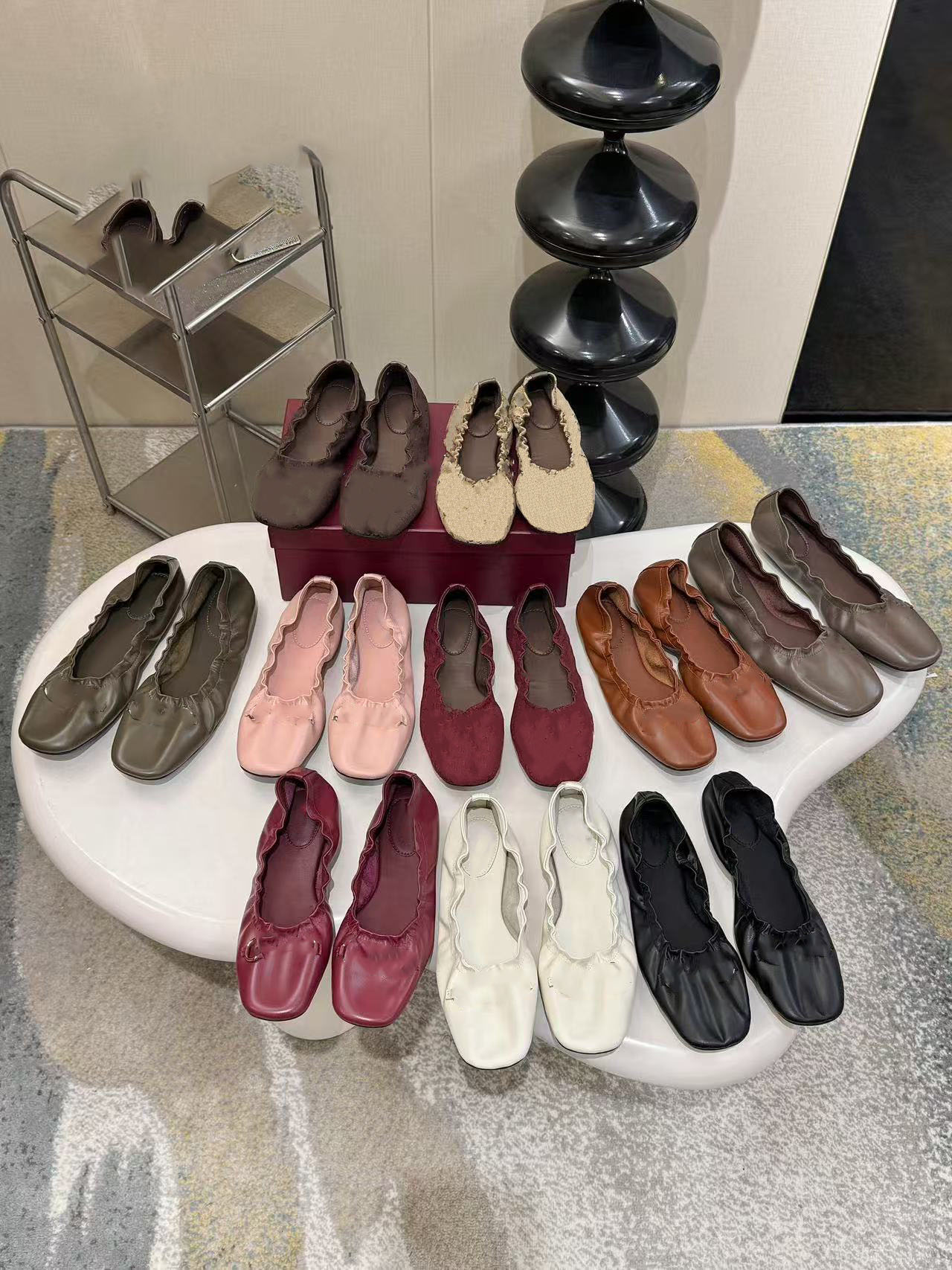 10A High-Quality Designer Style Classic Women's Flat Shoes Vintage Soft Leather Ballet Flats Women's Low-Cut Loafers