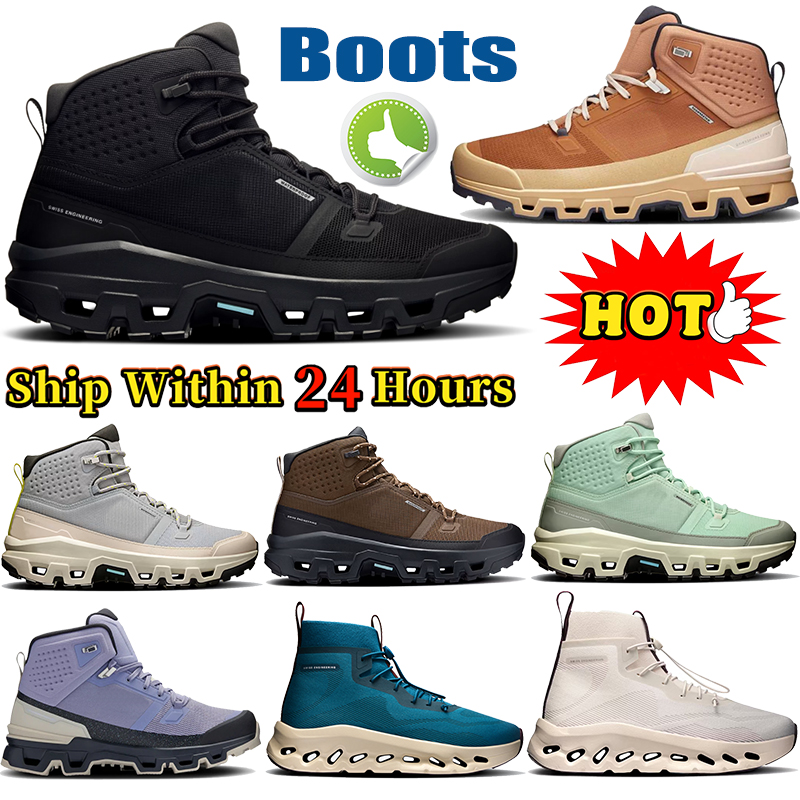 Mens cloudrock 2 mid low waterproof boots platform designer boot hunter black cinder desert Mineral Alloy Ice Sphinx Sand Ivory Brown men women shoe