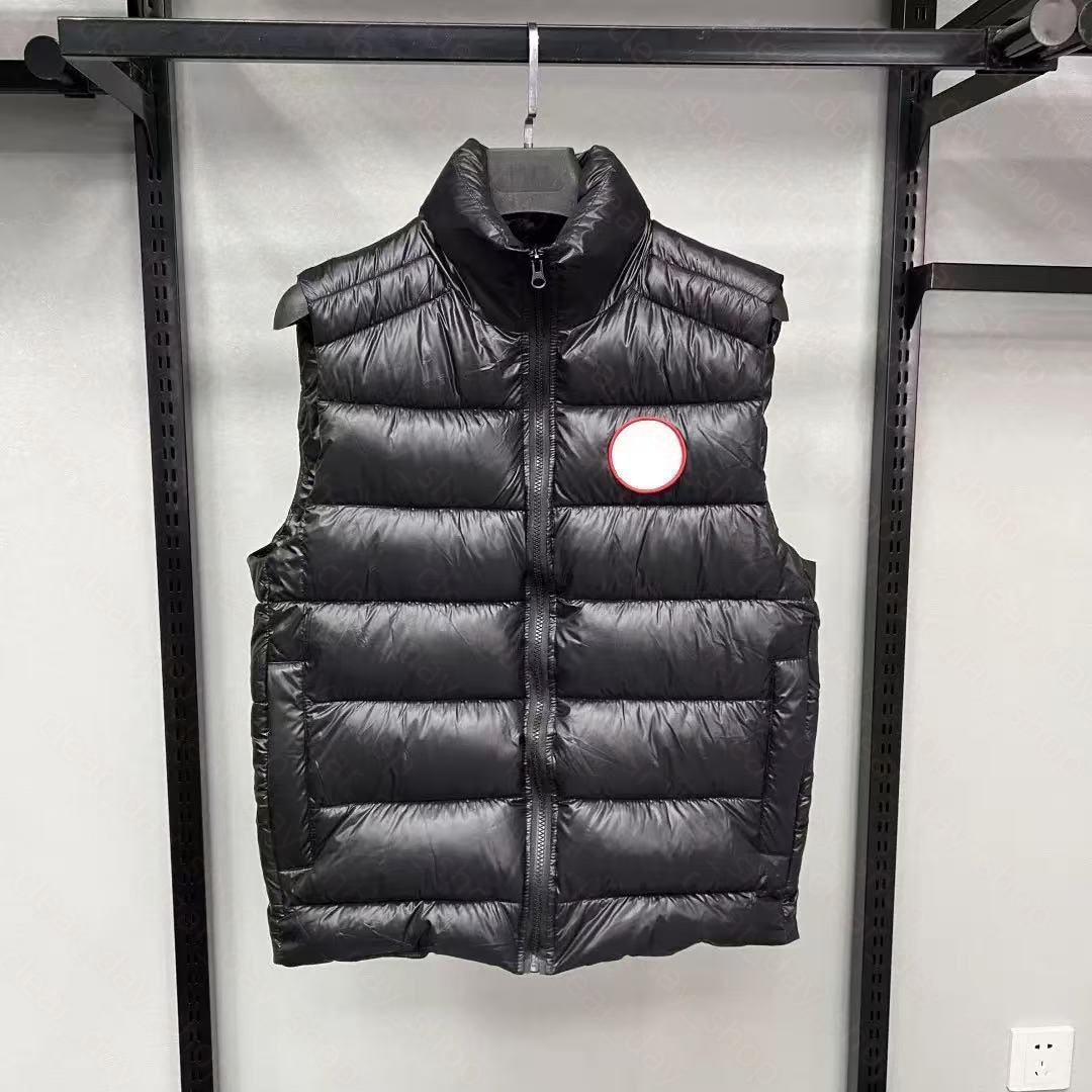 Designer Candad Vest Designer Body Warmer Men Canada Gilet Winter Vest Cotton Jacket Thickened Puffer Insulation Women Solid Color Vest Sleeveless J