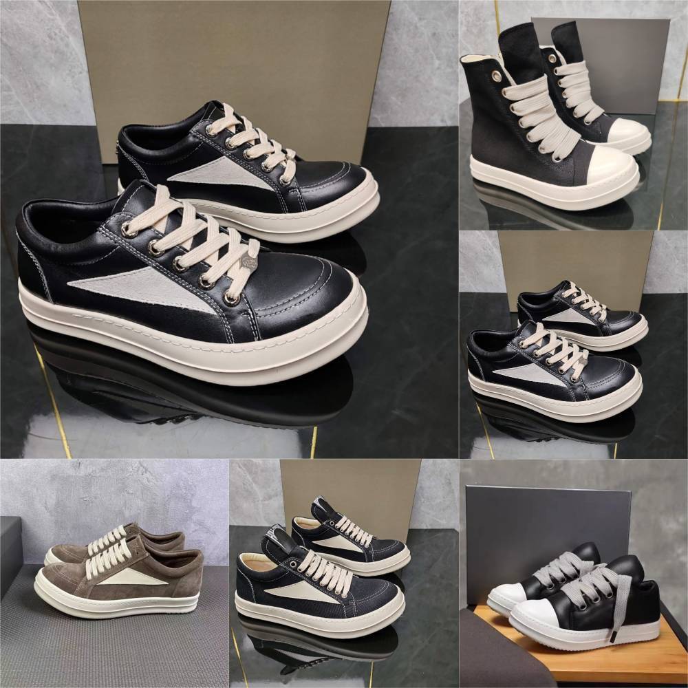 Designer Ro Brand VINTAGE Sneakers Mens Women Low Black White Furry Canvas ROs Outdoor Casual Shoes CONCORDIANS RUNWAY JUMBOLACE Genuine Leather Mes