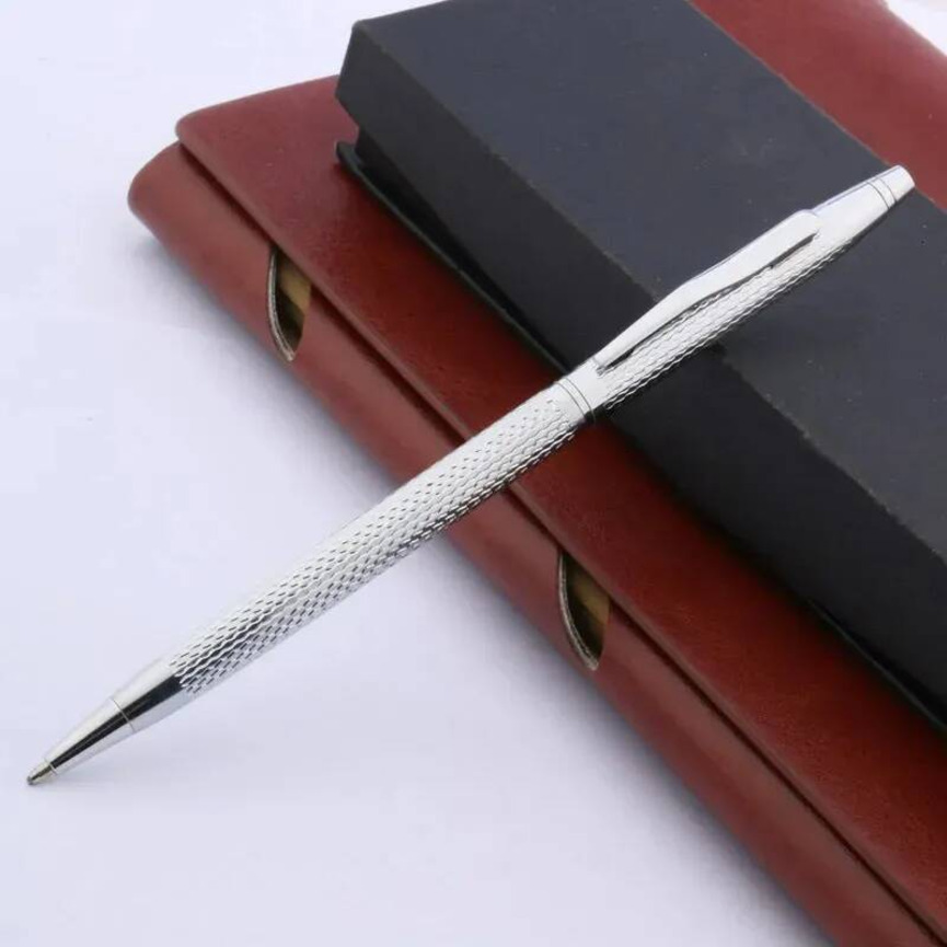 Ballpoint Pen Wholesale High click Quality Twist Wave Pattern METAL Ballpoint Pen Stationery Office School Supplies Ball bg1
