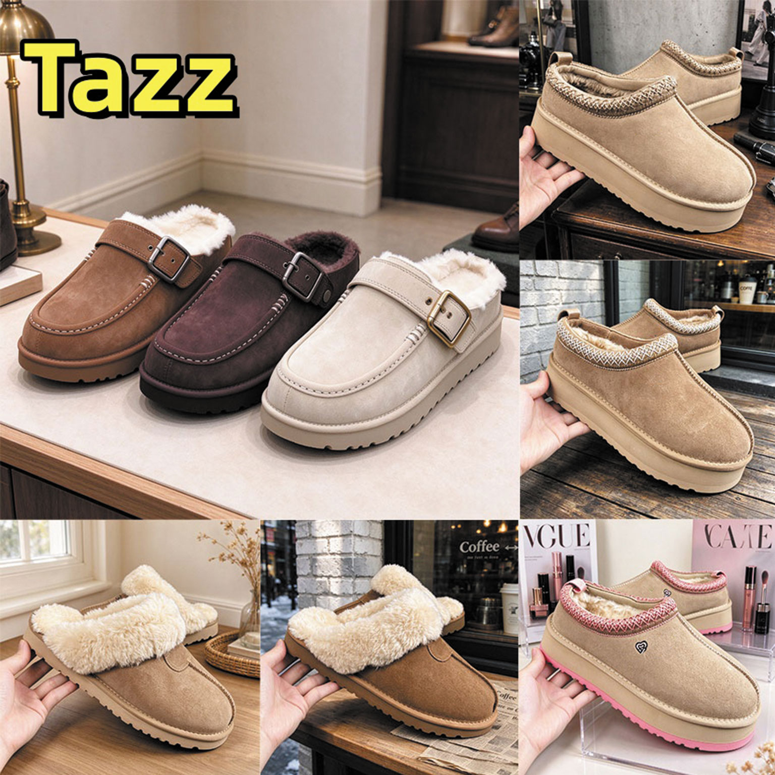 Designer Goldenstar Evelina Clog Slippers Clogs Hi Slides Dad Sandal Golden star Beach Women Men Tazz Tasman Fall Driftwood Chestnut Sand Winter Sum