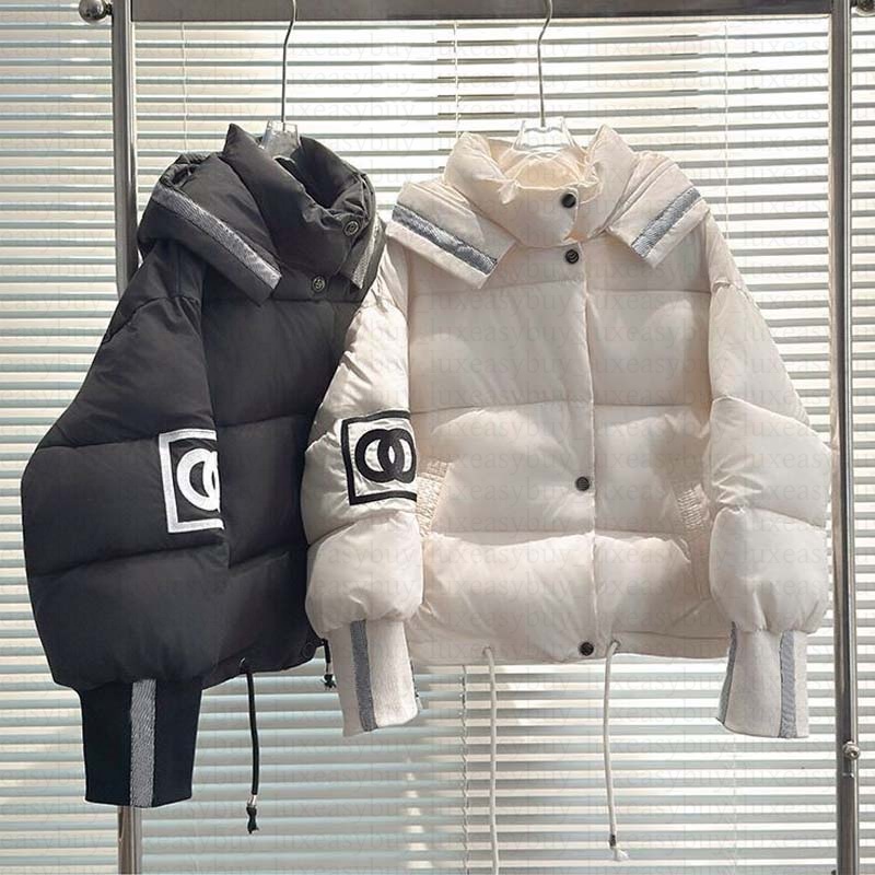 Designer womens Jacket Winter Hooded Parkas Letter Embroidery Warm Zipper Coat Casual Fashion Brand Clothing
