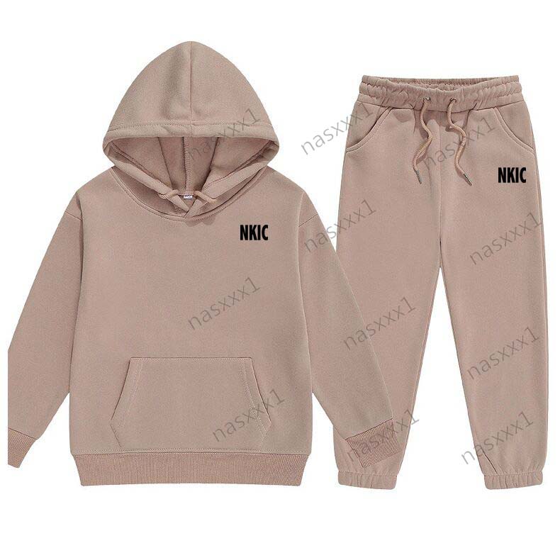 Enfants automne printemps marque vêtements costume bébé garçons filles vêtements enfants Sport sweats à capuche pantalons 2 pièces ensembles enfa