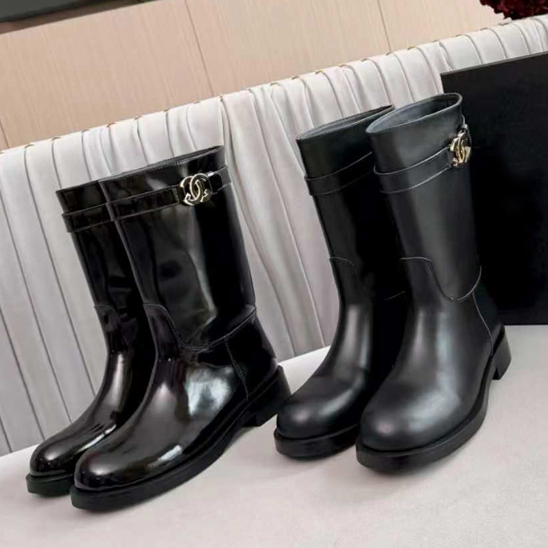 Designer boots Women Fashion Rain Boots boots Waterproof Non slip Rubber Ankle Boots Trendy Surrounding leather with adjustable elasticity 88888