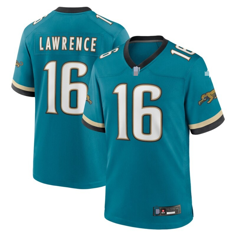 16 Trevor Lawrence 12 Travis Hunter Maillots de football en sergé entièrement brodés pour hommes et femmes, S-XXXL