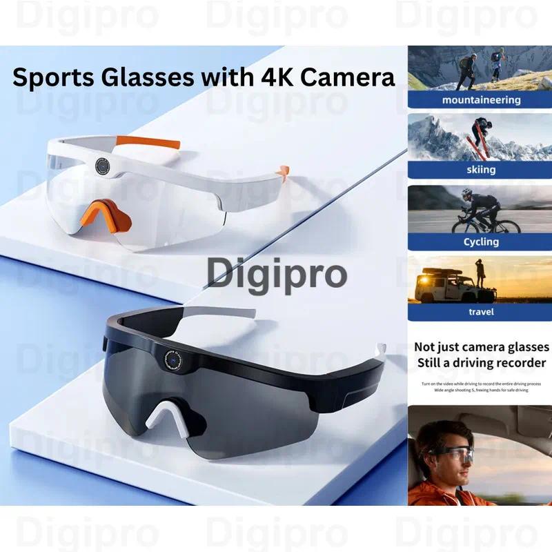 Caméra intelligente avec carte TF XKW83, enregistrement en plein air, pour la conduite, l'équitation, la randonnée, lunettes de soleil, lunettes