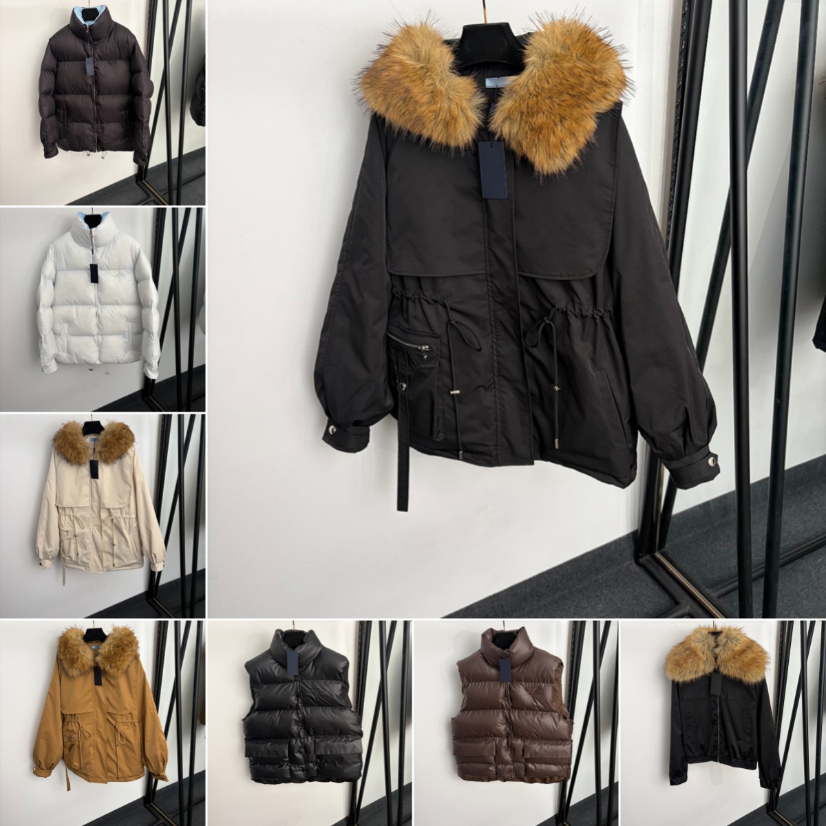 Women Wool Hooded Coats Winter Fall Luxury Thicken Down Coat Punk Style Personality Charm Girls Long Windbreaker Coat Clothing