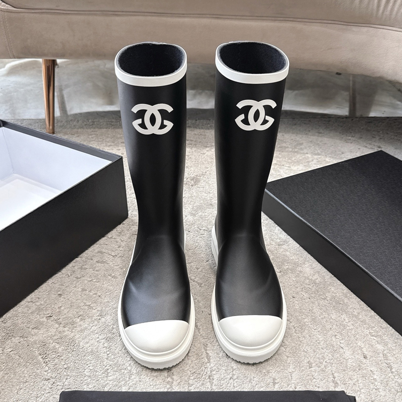 rain boots Brand Designer Square Toe Women Rain snow Boots Thick Heel Thicks Sole Ankle Boot Women's Rubber Boot good are quality 55555