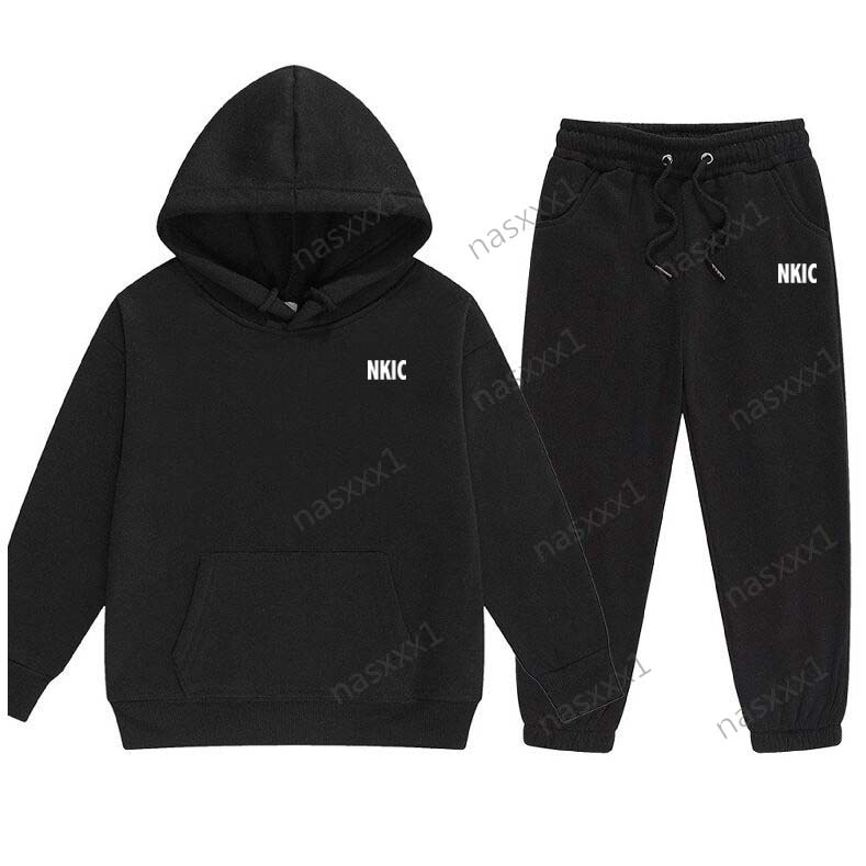 Enfants automne printemps marque vêtements costume bébé garçons filles vêtements enfants Sport sweats à capuche pantalons 2 pièces ensembles enfa