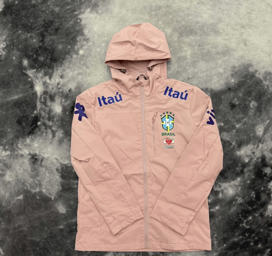 Veste Bresil Windbreaker Brazil Windbreaker Jacket Designer Mens High Quality Hooded National Team Training Jacket Men Veste Brazil Windbreaker Braz