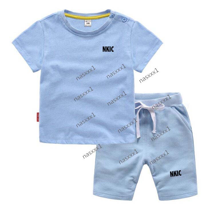 Été bébé fille vêtements costume enfants garçons mode 100% coton t-shirt shorts ensembles enfant en bas âge costume de sport décontracté enfants