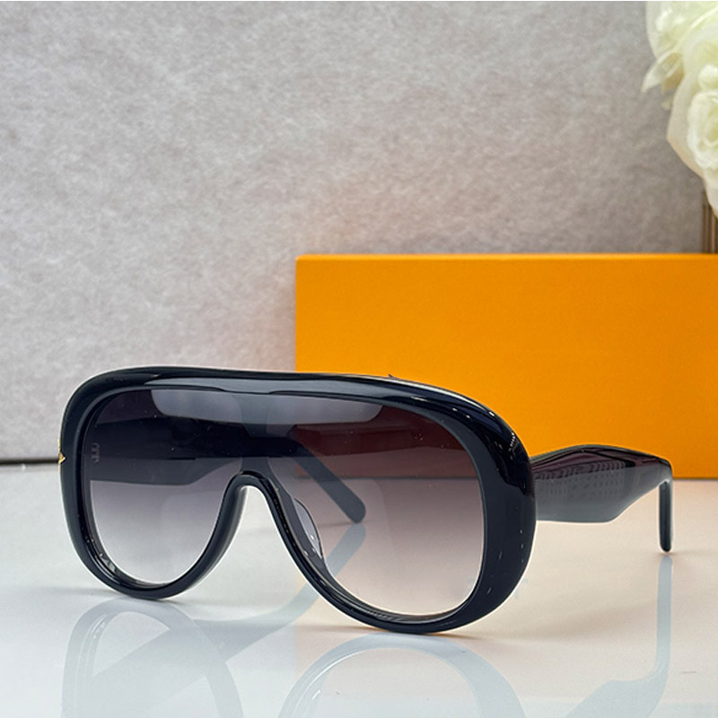 Lunettes de soleil surdimensionnées de styliste Z7643U, monture en acétate, mode femmes, masque, lentille intégrée, luxe, personnalité extérieure