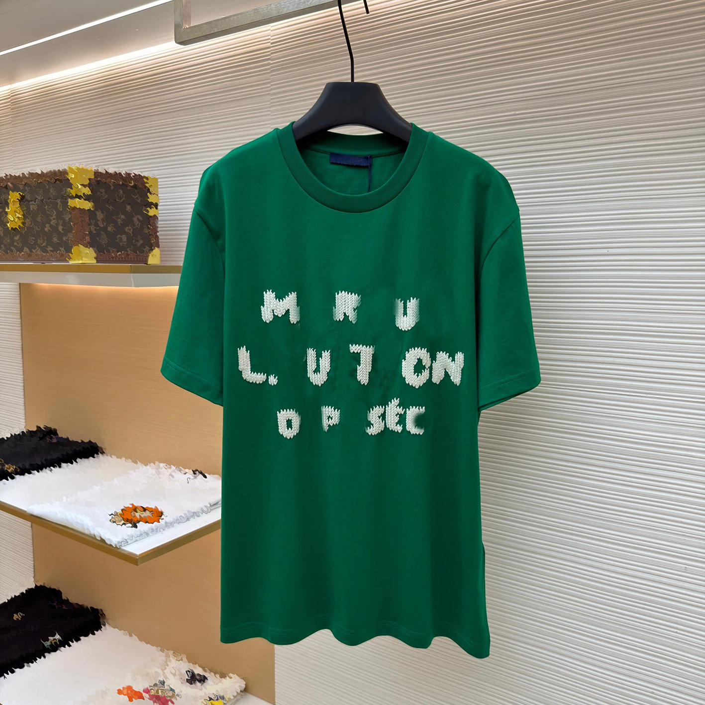 Vêtements de marque de créateurs T-shirts et polos pour hommes de haute qualité T-shirts pour hommes co-marqués pixel lettre fil broderie col ron