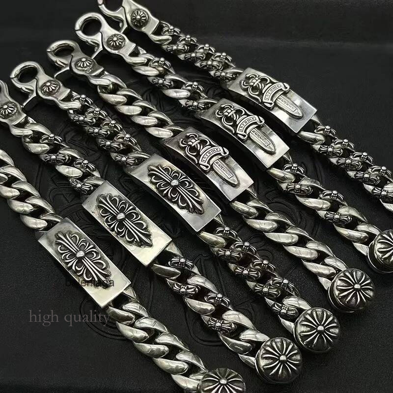 2026 AAA Hot Sales Designer Chrome Bracelets Luxury Jewelry For Men Women Gold Silver Woman Sword Lobster Clasp Bracelet 824
