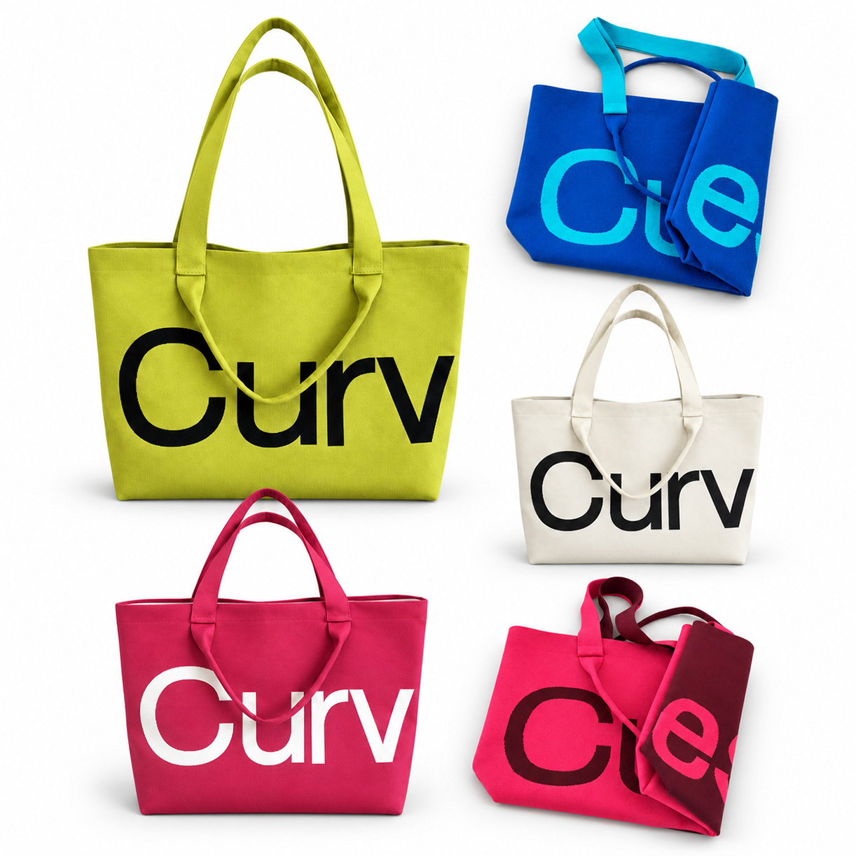 Designer Women Bags Knitted Tote Bag Curves By Sean Brown Letter Bags Large Capacity Shoulder Bag Handbags Daily Shopping Bag Fashion Multifunctiona