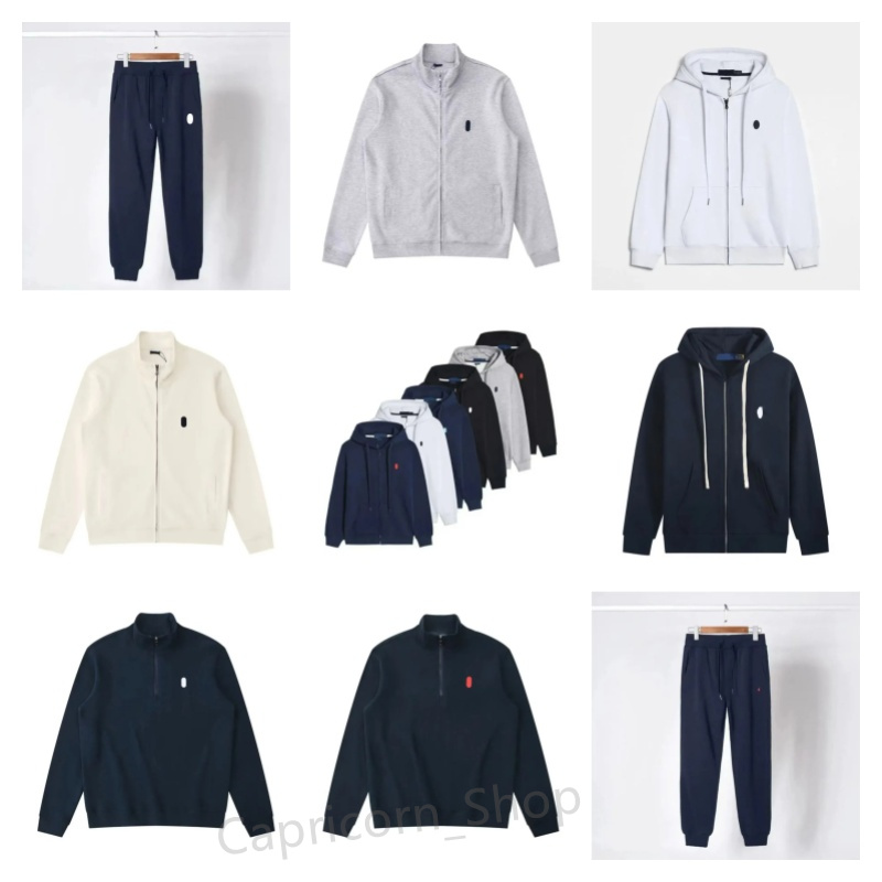 Designer Children Quarter Zip Hoodie Sets Boys Girls Designer Pullover Sweatshirt Sweatpants Autumn Winter Casual Sports Tracksuit Long Sleeve