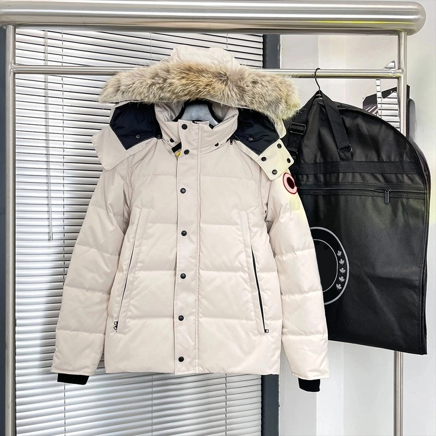 Men Womens Designer Down Jacket Parkas Fur Collar Coat Winter Jackets Fashion Style Slim Corset Thick Outfit Windbreaker Pocket Outsize Warm Coats