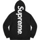 Supremity Mens Womens Black S Logo Hoodie Hooded Sweatshirt White S Graphic On Hood Small Bottom Logo Kangaroo Pocket Oversized Fleece Streetwear Pu