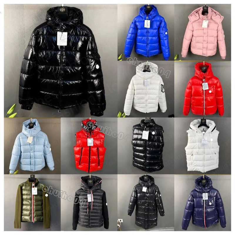 Designer Hommes Moncleaar Vestes Femmes Puff Femmes Manteaux Épaissie Chaleur Gilets Veste Col De Fourrure À Capuchon Hommes Hiver Vestes De Neig