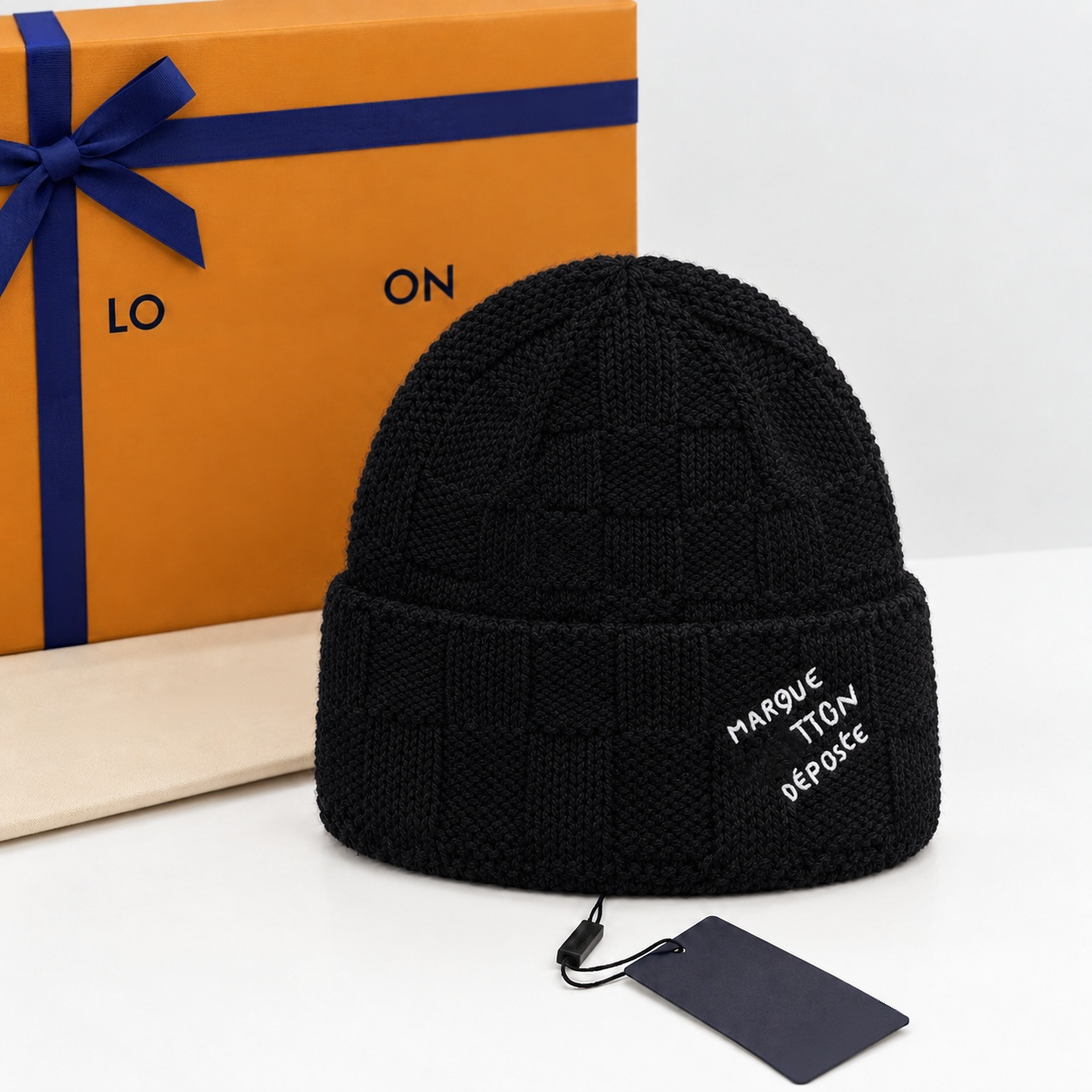 Tricot unisexe Jacquard hiver damier chaud à revers chapeau de crâne classique à carreaux bonnet tricoté pour hommes femmes quotidien décontracté