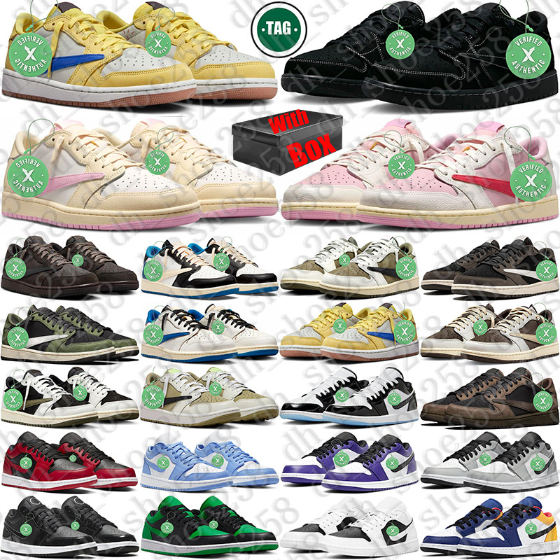 Free Shipping With Box Designer Basketball travi travis scort scoot1s scoots scottjordan low 1 1s lows Sport Shoes d h gate sneakers mens womens tra
