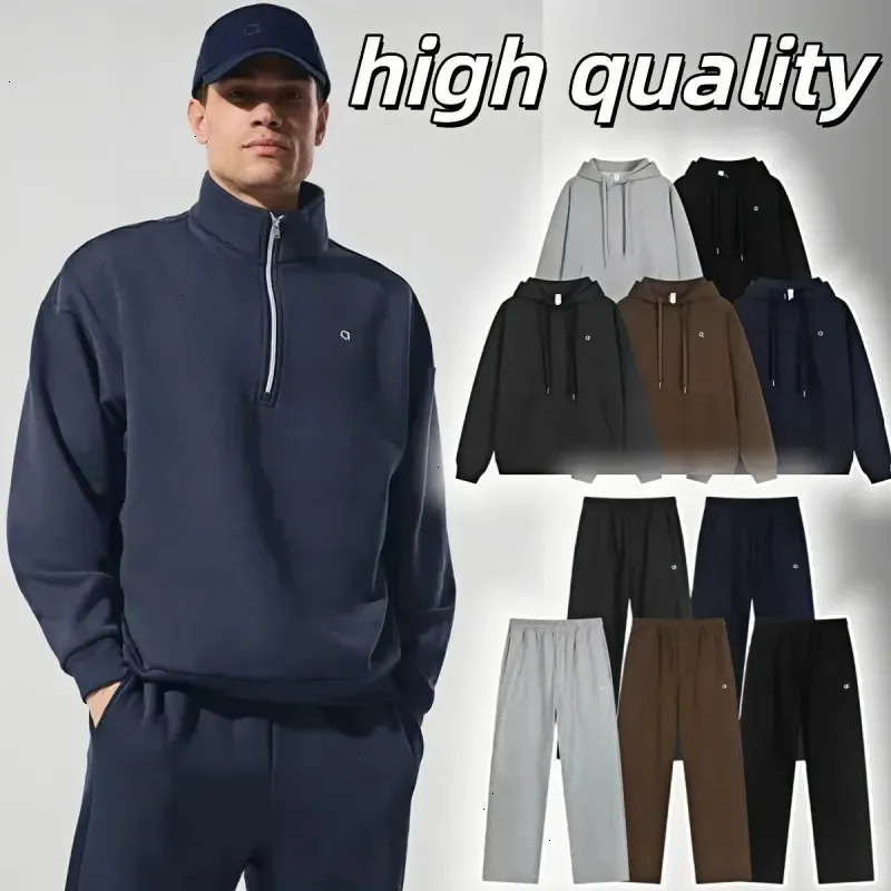 alolynessities jacket Pants women clothes set Tracksuit Hooded sweater clothes Athletic Lounge set Pants Hoodie men Jacket Quarter Zip Pullover Pant