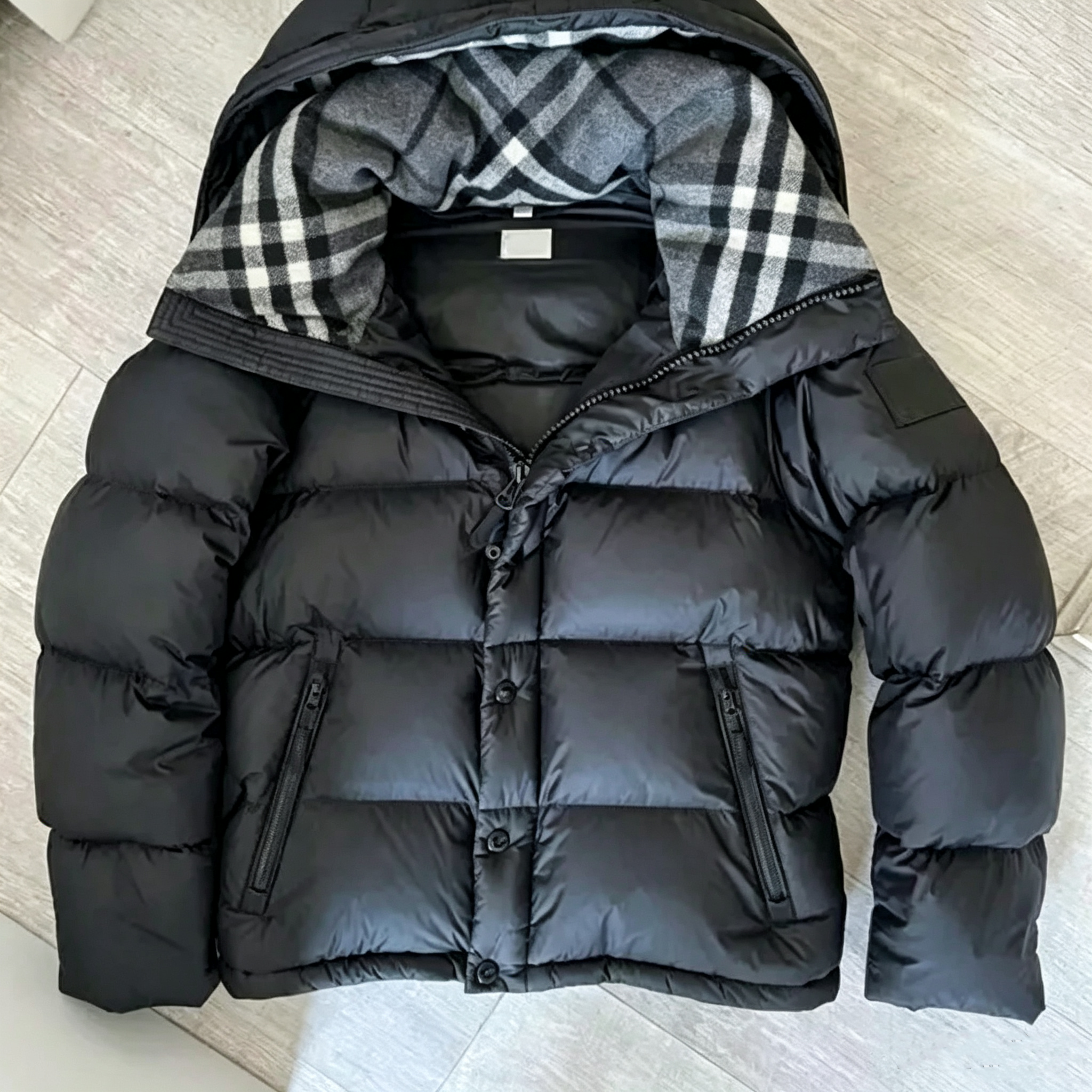 NFC puffer jacket men winter jacket the sleeves are removable coat Thickened thermal hood down jacket Detachable two-piece jacket vest Asian size S-
