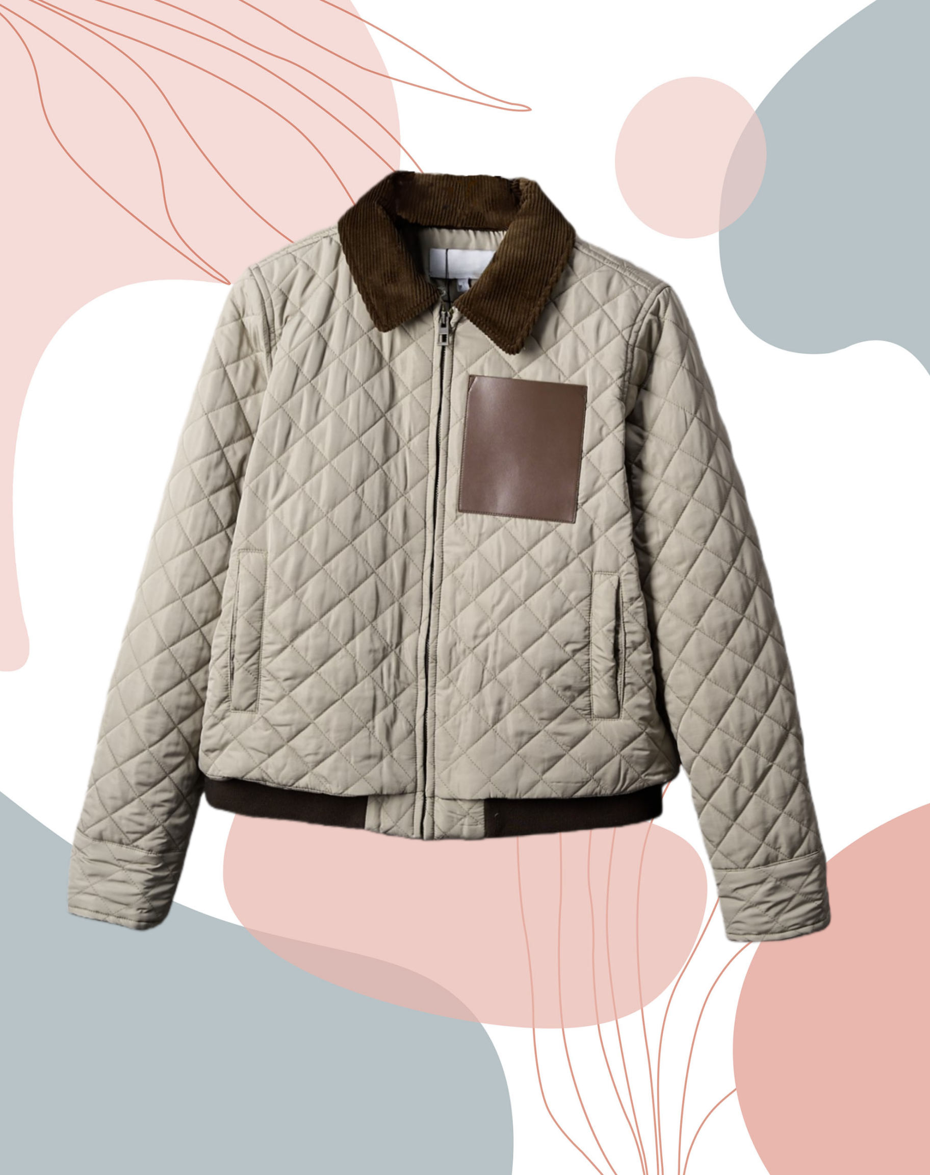 Veste courte matelassée en diamant, vêtements d'extérieur rembourrés en coton