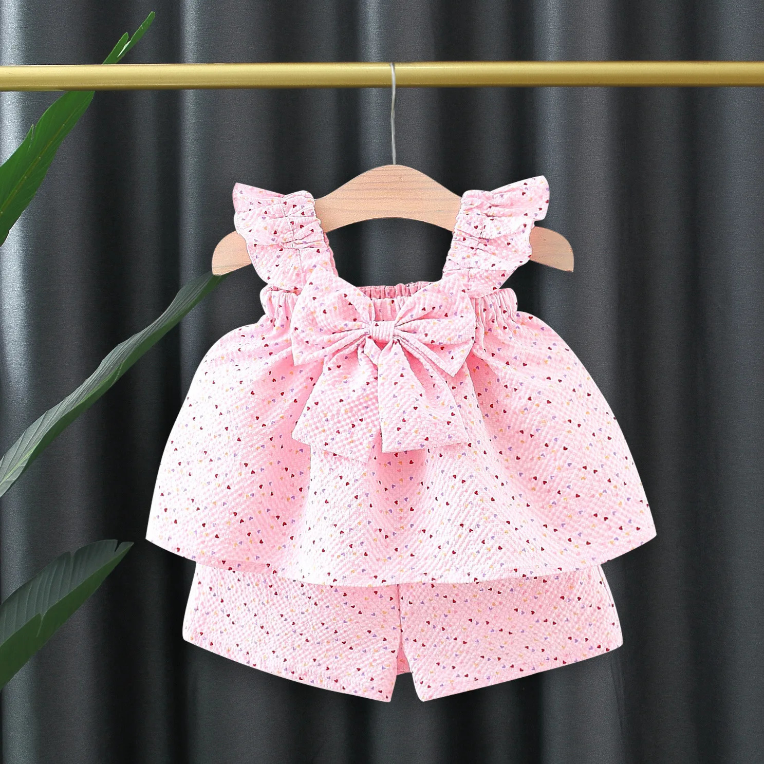 2026 New cologne New 0 3 Years Cologne perfume Old Infant Summer Colorful Dot Flying Top Short Sleeve Set Cologne For Kids Girl Cute Perfume Perfume
