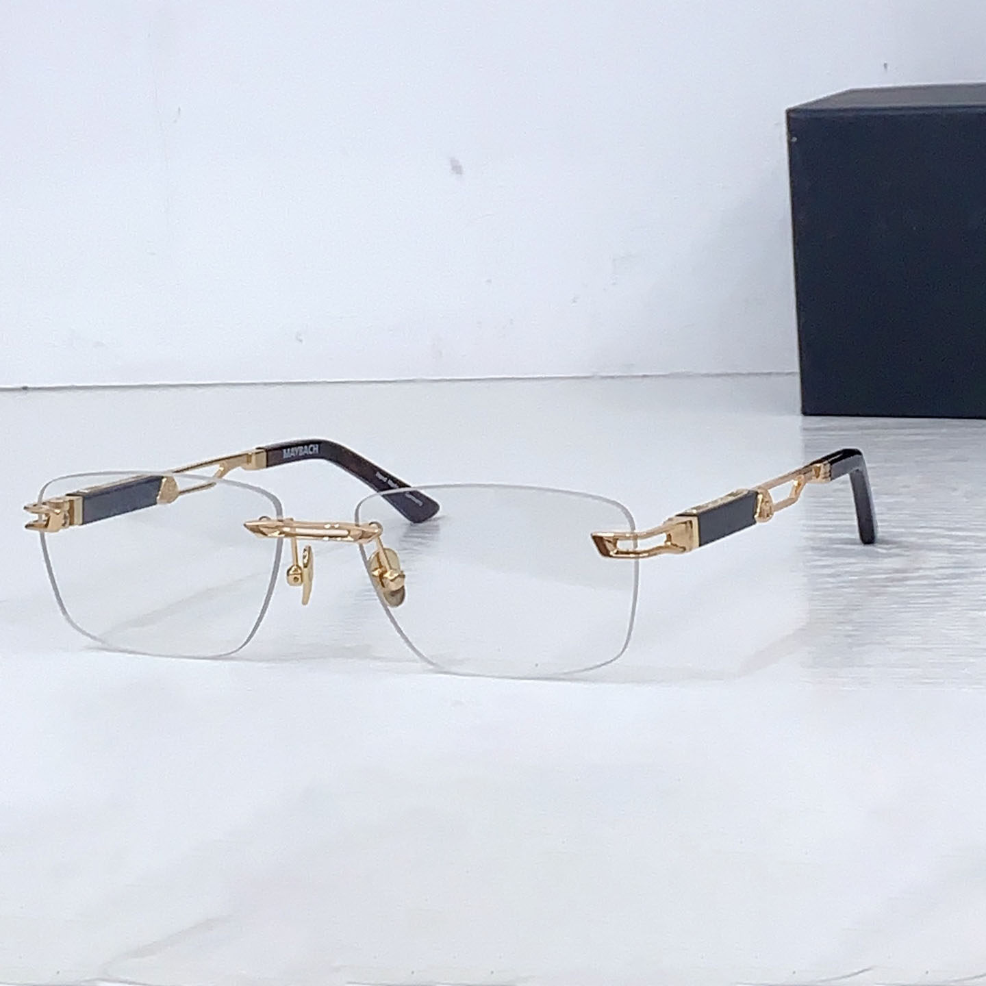 Top version Maybach Sunglasses luxury THE IDEALIST I fashion Clear glasses 2026 new style rimless high end read glasses with box