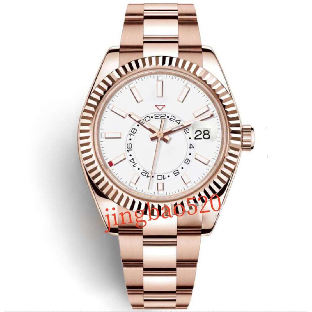 AA520 brand Mens high quality sky dweller designer watch mechanical movement watches with box orologio uomo Waterproof men Wristwatches Montres de l