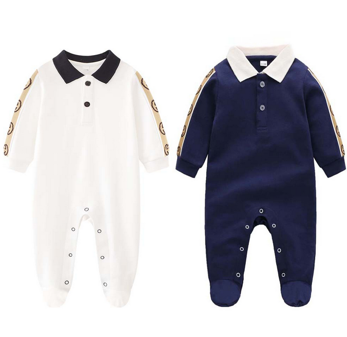 Onesie pour bébé pour le printemps et l'automne, barboteuse pour bébé en pur coton, combinaison rampante à manches longues pour nouveau-nés garço