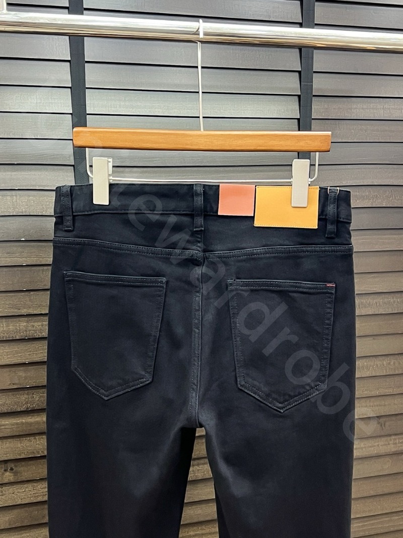 Pantaloni casual dritti jeans da uomo di design di lusso tranquillo in autunno e inverno L1289