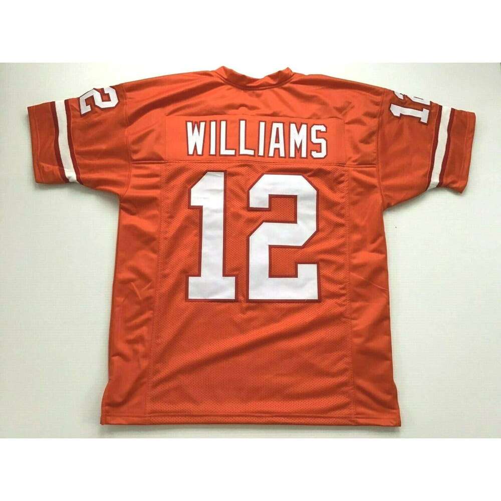 CUSTOM Sewn Stitched Doug Williams Orange Football Jersey Add any name number size XS-5XL 6XL