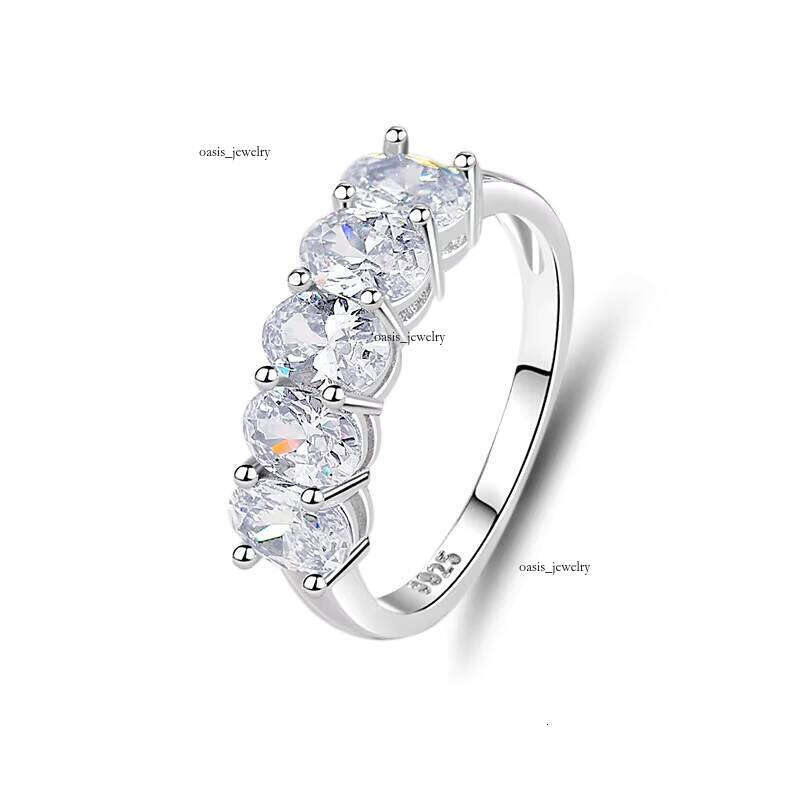 GRA Certificate Silicon Stone VVS Moissanite VVS1 D Color 925 Sterling Silver Wedding Engagement Ring Fine Jewelry