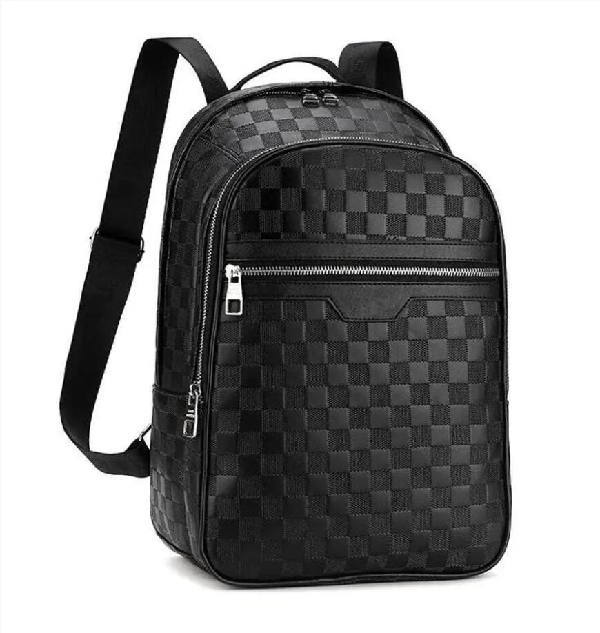 sac à dos design Sac à dos de voyage unisexe en relief noir mode Gris Samurai Double Side Pocket bordure en cuir de vache sac polochon Sac à dos