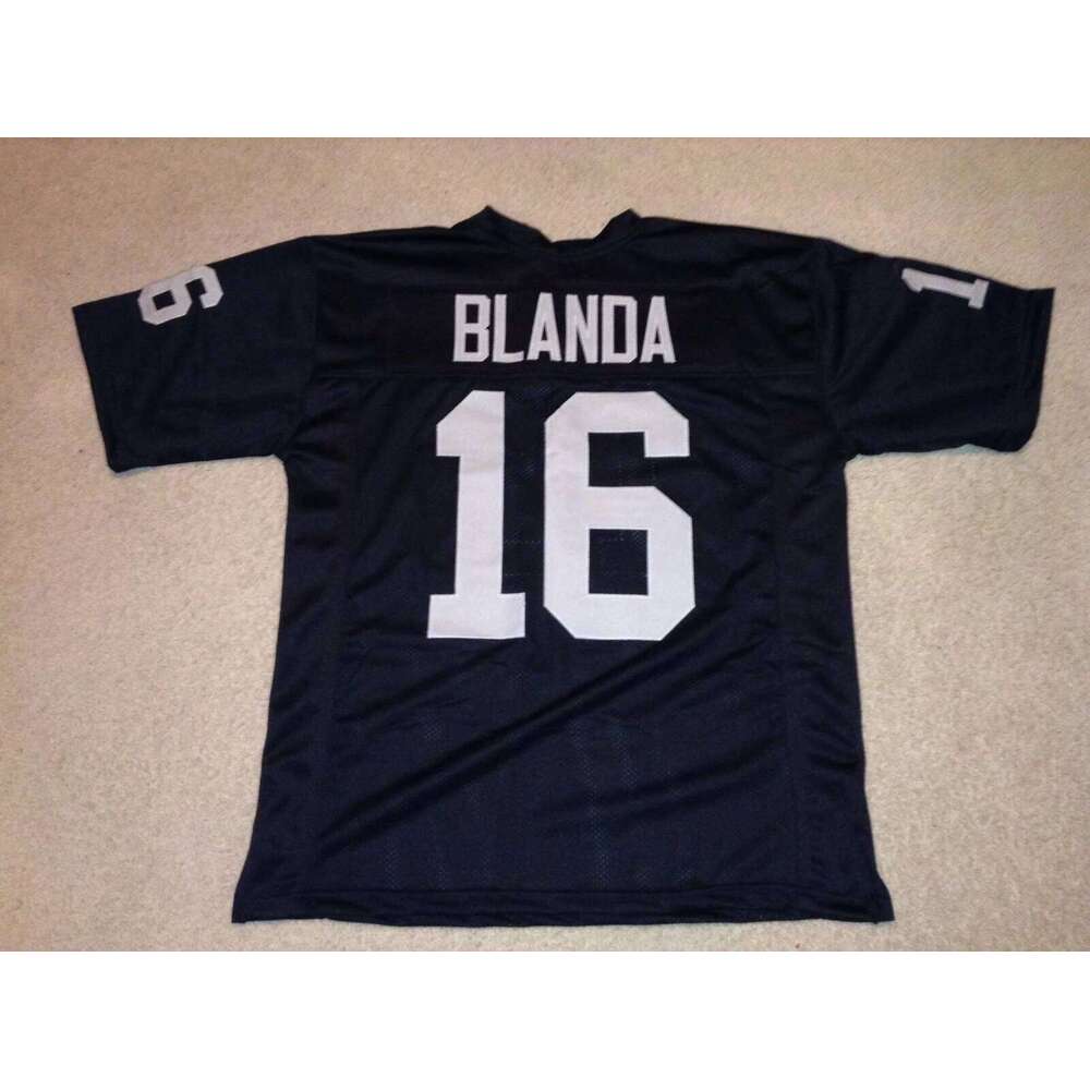 CUSTOM Sewn Stitched George Blanda Black Football Jersey Add any name number size XS-5XL 6XL
