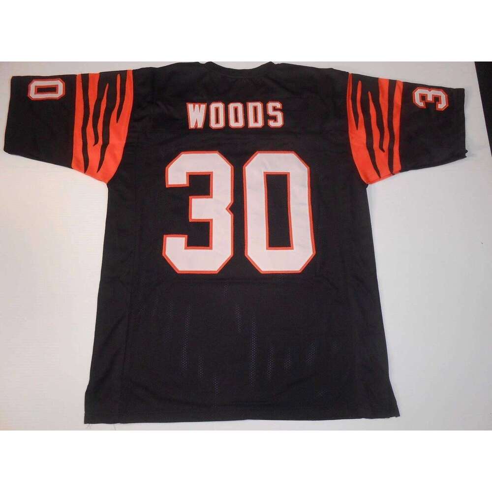 CUSTOM Sewn Stitched Ickey Woods Black Football Jersey Add any name number size XS-5XL 6XL