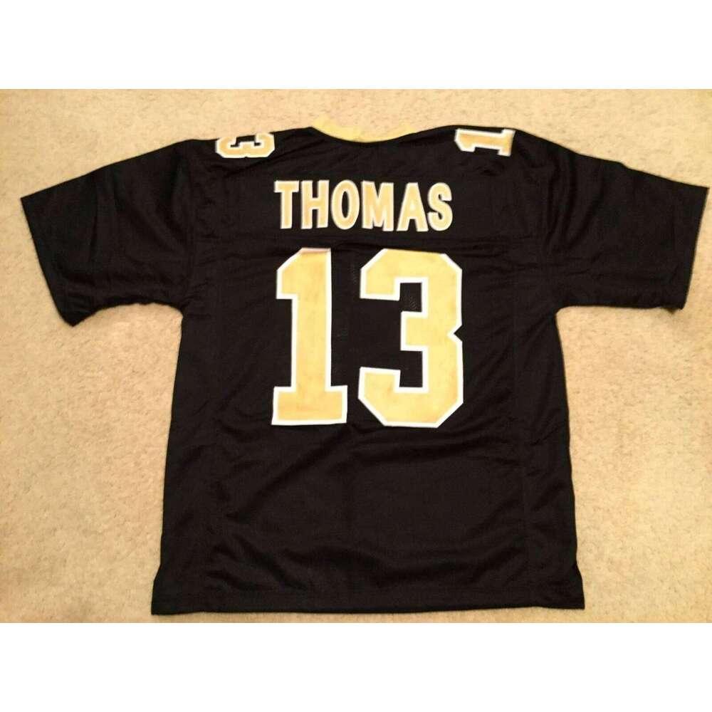 CUSTOM Sewn Stitched Michael Thomas Black Football Jersey Add any name number size XS-5XL 6XL