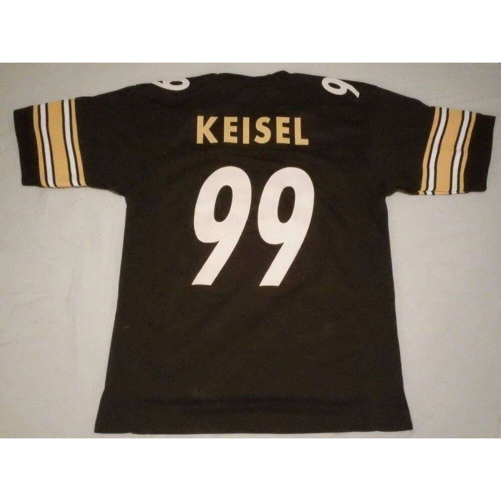 CUSTOM Sewn Stitched Brett Keisel Black Football Jersey Add any name number size XS-5XL 6XL