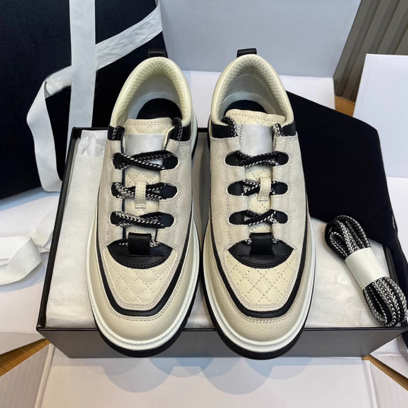 Chaussures de créateurs de haute qualité matelassées 25c Panda Colorway, baskets à semelles épaisses, chaussures de sport légères de luxe à lacet