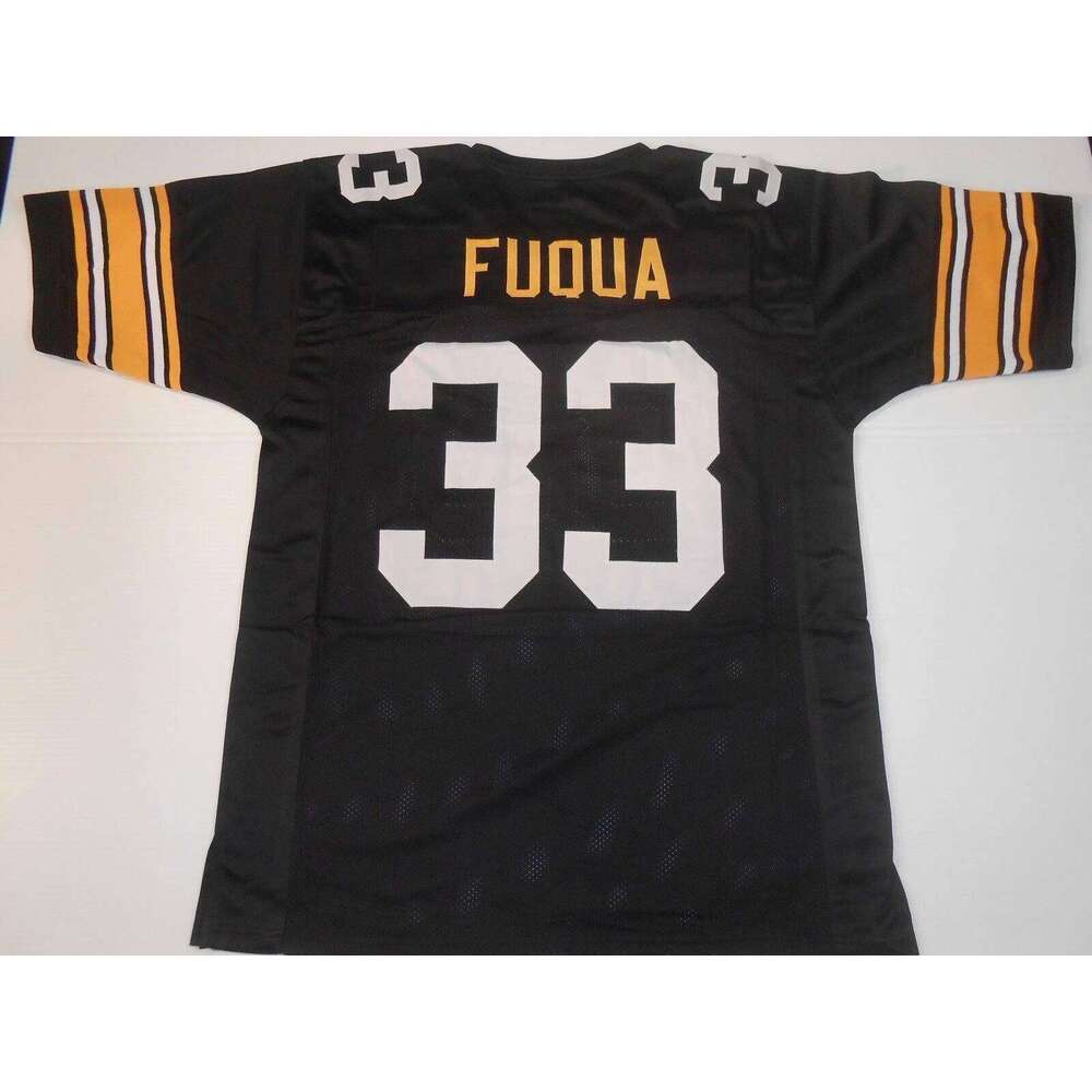 CUSTOM Sewn Stitched John Frenchy Fuqua Black Football Jersey Add any name number size XS-5XL 6XL