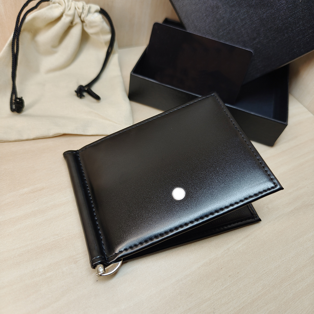 Porte-cartes de crédit de marque de luxe, portefeuille de styliste, cadeau de luxe, ceinture de vache, pince à billets ultra-mince, peut accueill