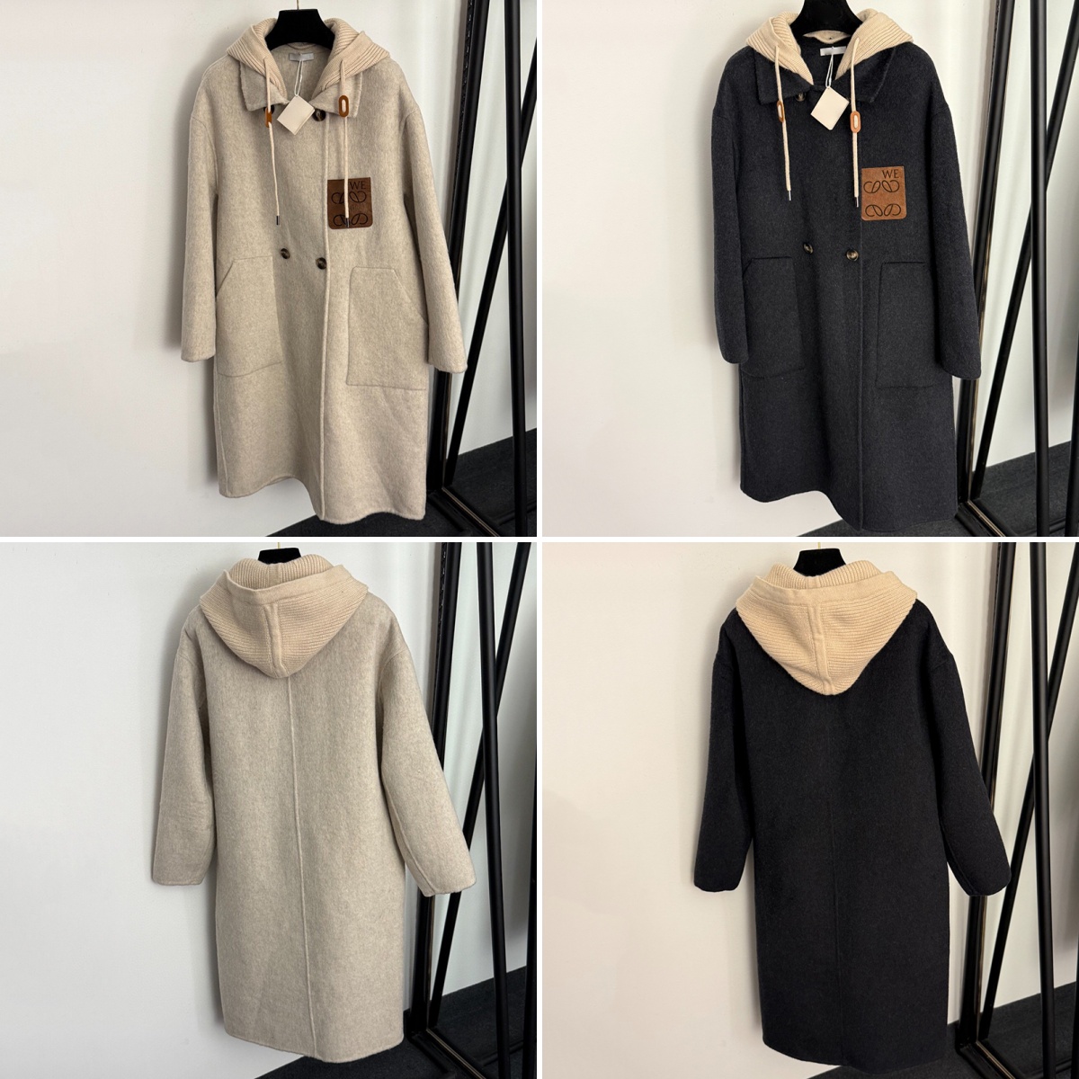 Spring Tech Fleece Outerwear Hooded Designer Cardigan Coat Women Plus Size Trench Coats Luxury Long Jackets