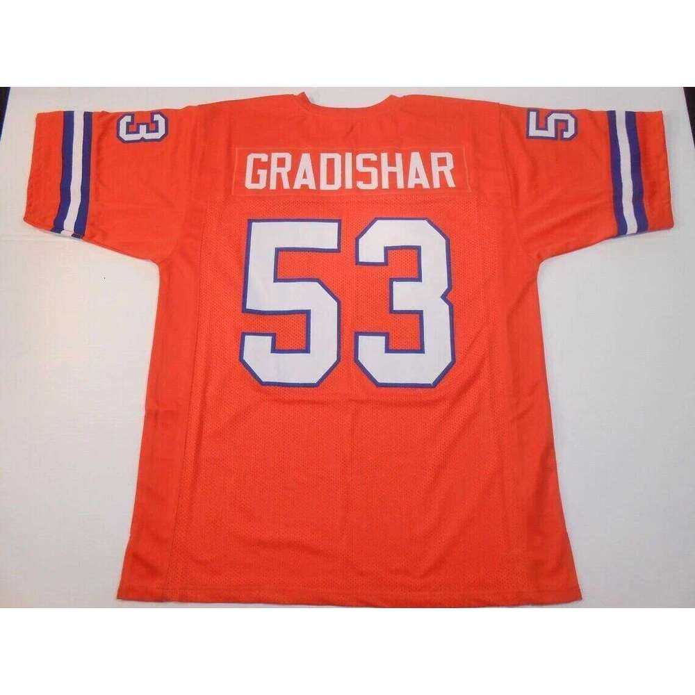 CUSTOM Sewn Stitched Randy Gradishar Orange or White Football Jersey Add any name number size XS-5XL 6XL
