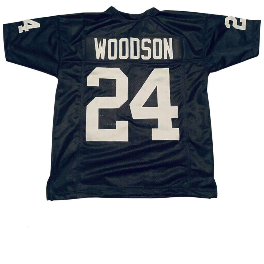 Charles Woodson Sewn Stitched Custom Black Football Jersey Sizes Add any name number size XS-5XL 6XL