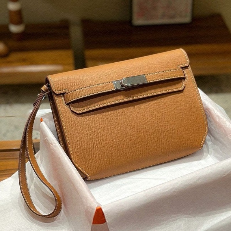 Genuine Leather Shoulder Bag For Men And Women High Quality Cowhide Clutch Messenger Bag Depech 25 Underarm Bag Fashion Purses And Handbag With 3 St