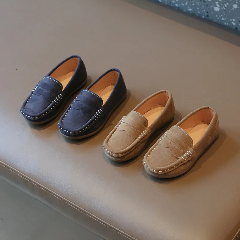 Selling Kid Loafer Spring Autumn Suede Kid Leather Shoe Light Gril Shoe Trend Allmatch Boy Shoe British Kid Shoes Wholesale 260104