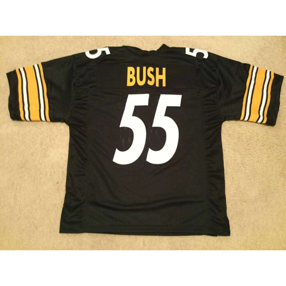 CUSTOM Sewn Stitched Devin Bush Black Football Jersey Add any name number size XS-5XL 6XL